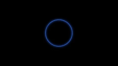 Empty circle, wheel frame with electric power border glowing, burning flame Stock Footage 125716258