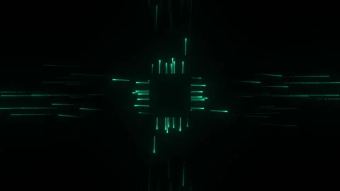 Empty Circuit Board Abstract Hi Tech Data flow Lines Connects Patterns Stock Footage 233337011