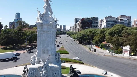 Empty city from above Stock Footage 127142193