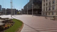 The Empty City Centre Streets Of Birmingham During Coronavirus Lockdown Stock Footage