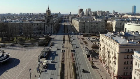 Empty city Stock Footage 128325902