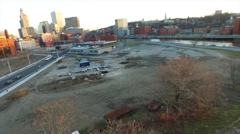 Empty City Land Stock Footage 50795546