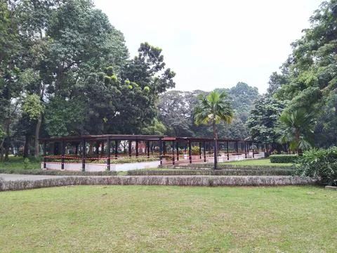 Empty City Park Stock-Fotos