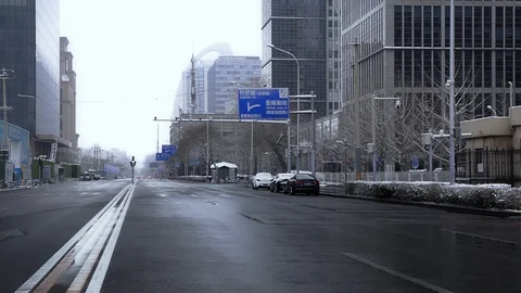 Empty city, streets of Beijing 動画素材 126416679