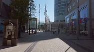 The Empty City Streets Of Birmingham During The Coronavirus Lockdown Stock Footage