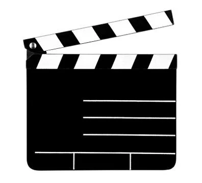 Empty clapperboard Stock Photos