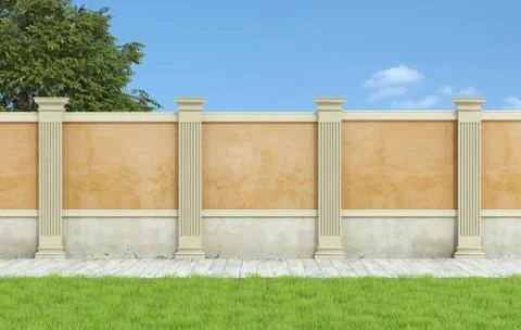 Empty classic  garden Stock Illustration