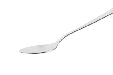 Empty classic metal table spoon Stock Photos