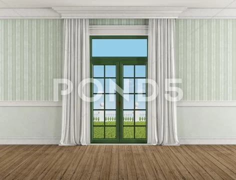 Empty classic room Stock Illustration
