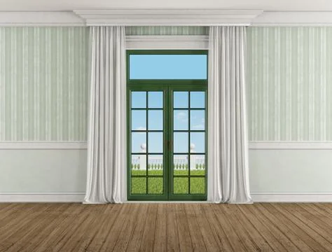 Empty classic room Stock Illustration
