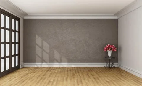 Empty classic room Stock Illustration