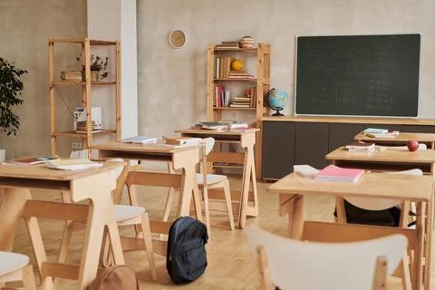 Empty Classroom at Break 스톡 사진