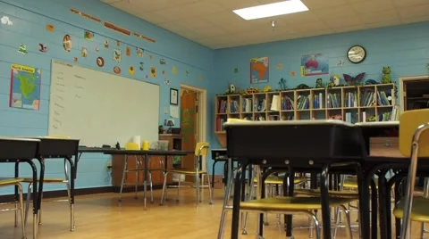 Empty classroom Stock Footage 45683926