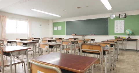 Empty classroom Stock Footage 163001345