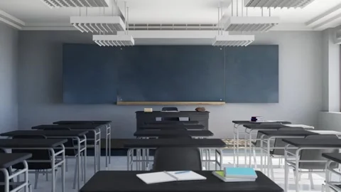 Empty classroom Stock Footage 272959241