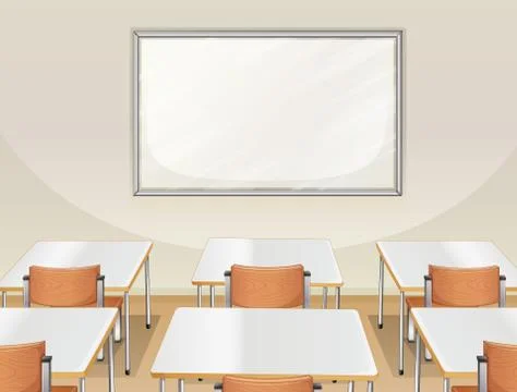 An empty classroom Stock Illustration