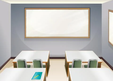 An empty classroom Stock Illustration