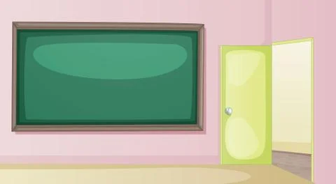 Empty classroom Stock Illustration