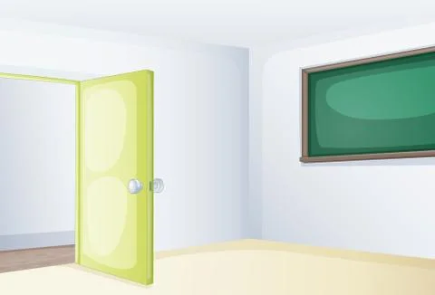 Empty classroom Stock Illustration