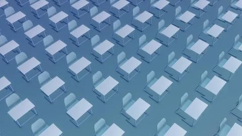 Empty classroom Stock-Illustration