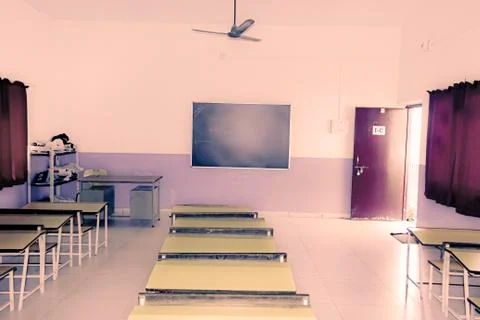 An empty classroom Stock Photos