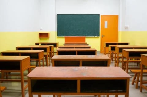 Empty classroom Stock Photos
