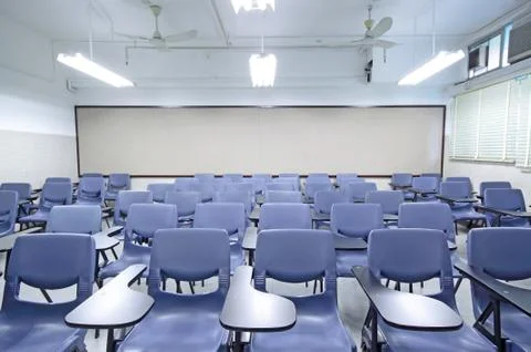 Empty classroom Stock Photos