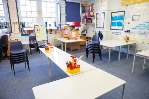 Empty Classroom Stock-Fotos