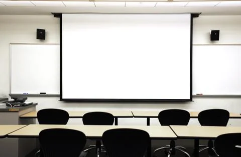 Empty classroom Stock Photos