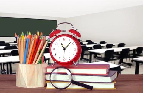 Empty classroom Stock Photos