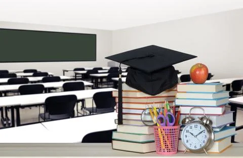 Empty classroom Stock Photos