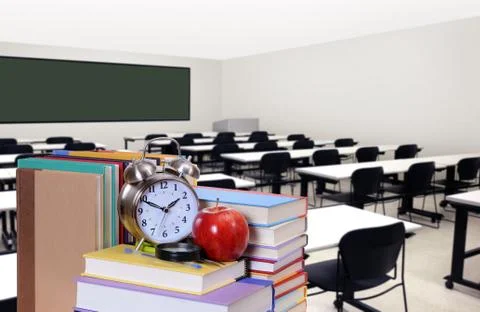 Empty classroom Stock Photos