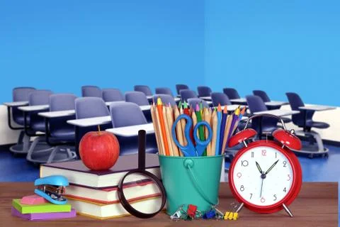 An empty classroom Stock Photos