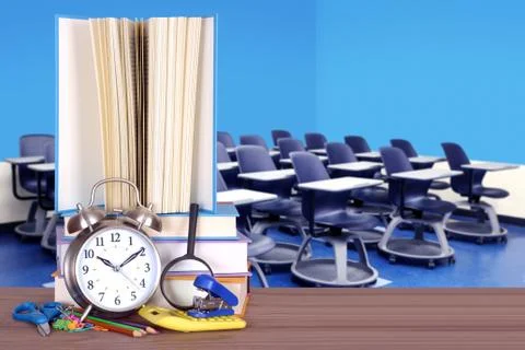 An empty classroom Stock Photos