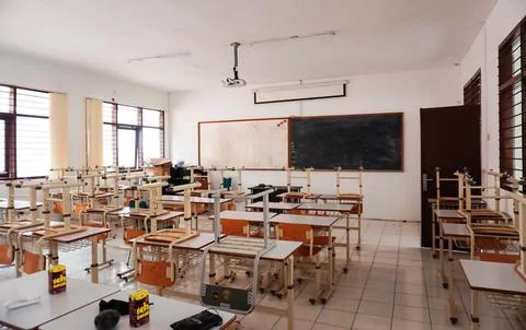 Empty classroom Foto stock