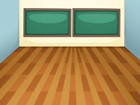 An empty classroom at school Illustrazione stock