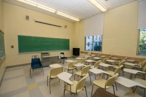 Empty classrooms Stock Photos
