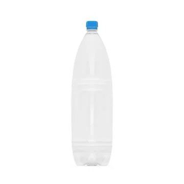 Empty Clean Plastic Bottle Template 库存插图