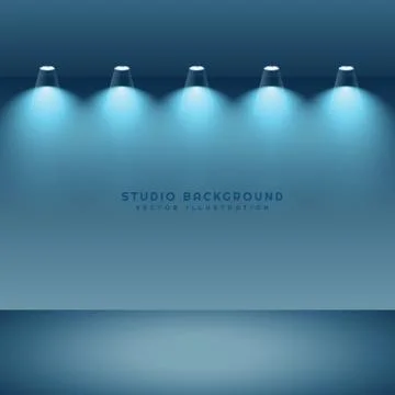 Empty clean studio background Illustrazione stock