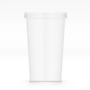 Empty Clear Plastic Disposable Cup With Lid For Soda イラスト素材