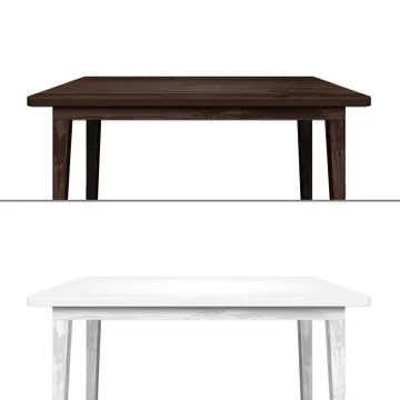 Empty Clear Wood Tabletop For Your Product Stock Illustration