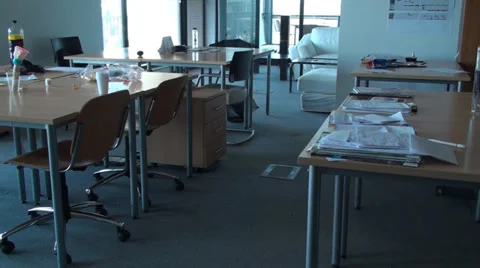 Empty Clerk Room, Office, Building, Corporate Still Shot Stock Footage 38000341
