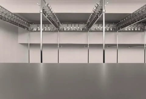 Empty Cloakroom Stock Photos