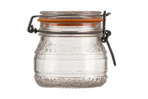 Empty closed jar Stock Photos