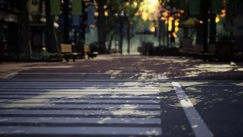 Empty closed Park during the covid-19 pandemic in 2020 Ilustración de archivo