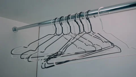 Empty closet in apartment Stock Footage 234871863