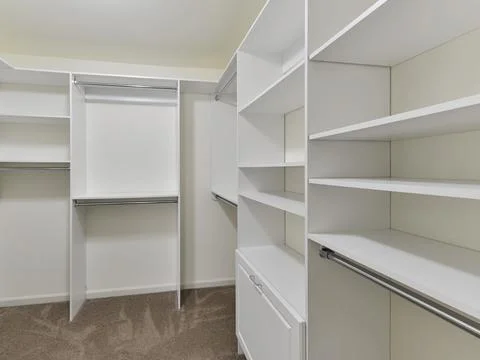 Empty closet interior Stock Photos