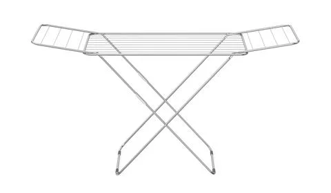 Empty clothes drying rack Stock Illustration