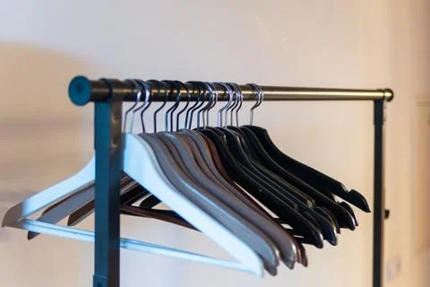 Empty clothes hanger Stock Photos