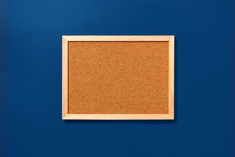 Empty coark board on red background Stock Photos
